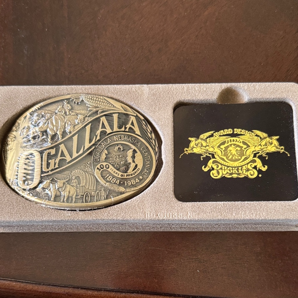 Ogallala Commemorative Belt Buckle - Solid Brass